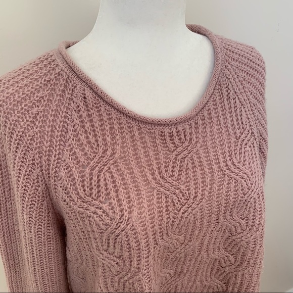 Sonoma Light Pink Knit Raglan Oversized Sweater - Picture 3 of 7